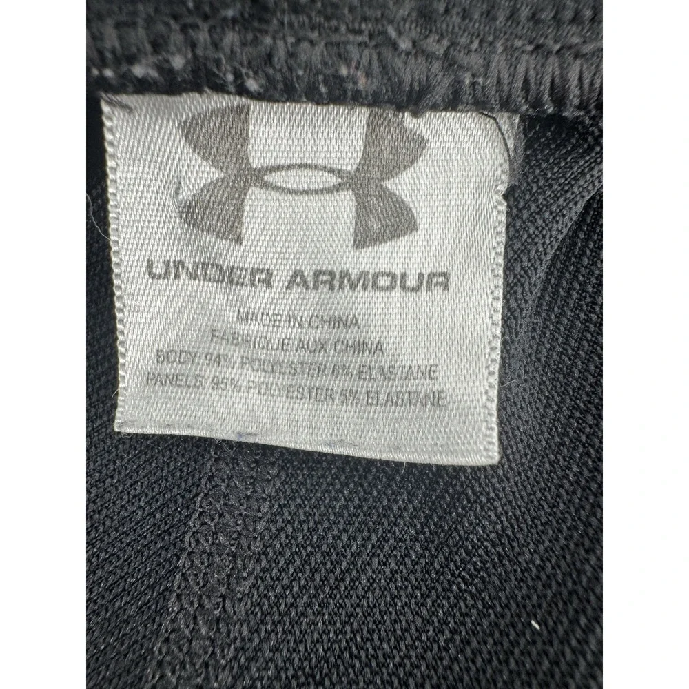 Under Armour Mens Athletic Pants Size L Fitted Cold Gear Black Straight Leg